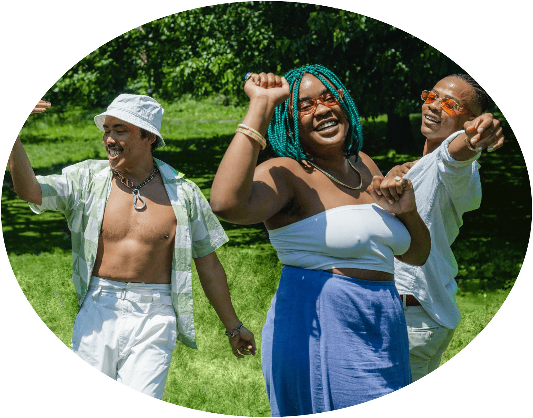 black kids sitting on grass